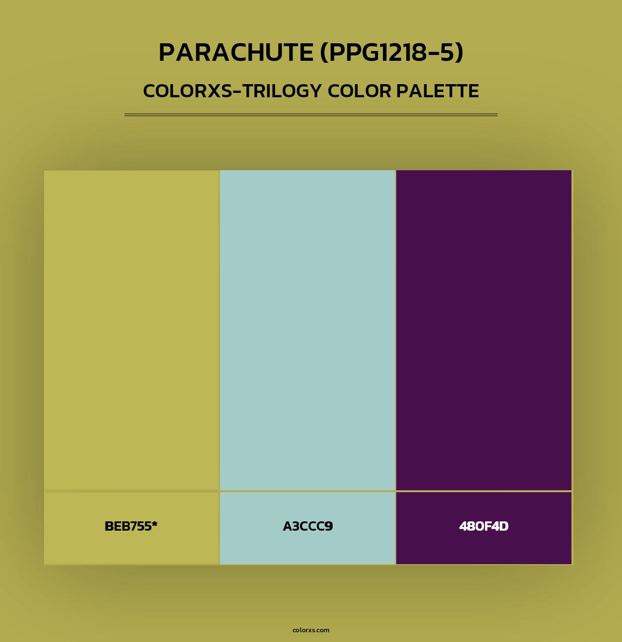Parachute (PPG1218-5) - Colorxs Trilogy Palette