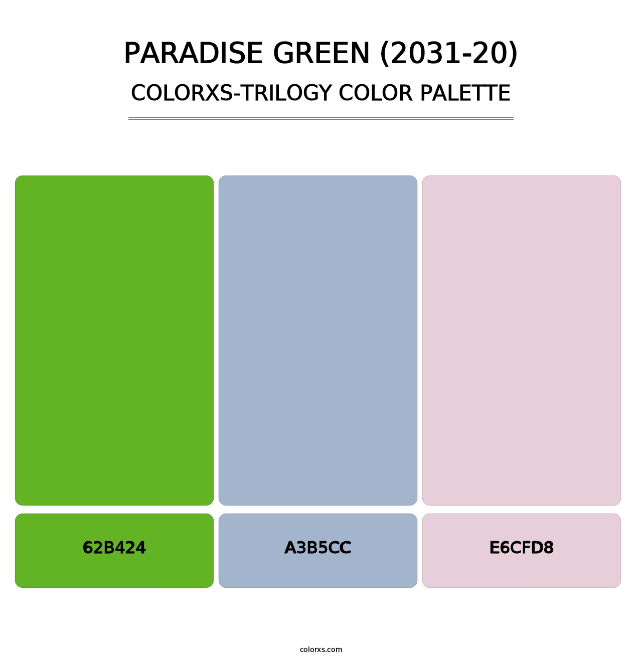 Paradise Green (2031-20) - Colorxs Trilogy Palette