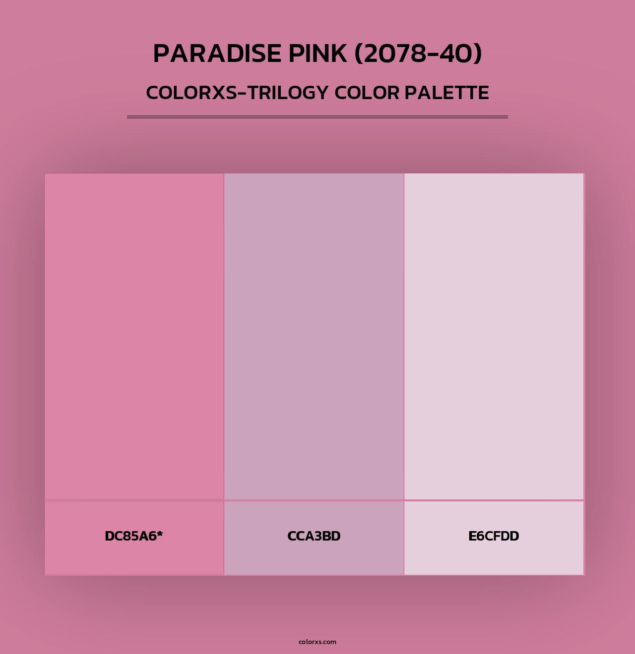 Paradise Pink (2078-40) - Colorxs Trilogy Palette