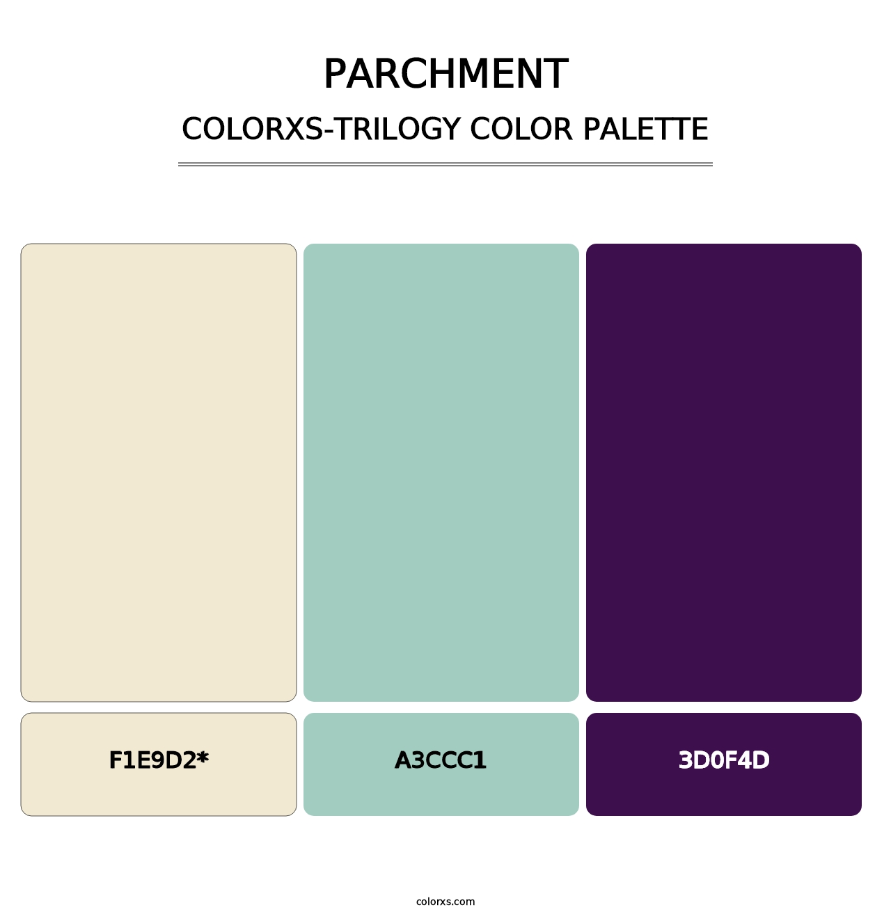 Parchment - Colorxs Trilogy Palette