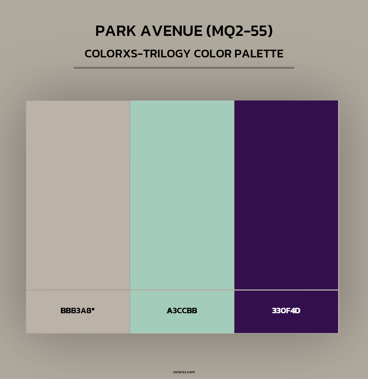 Park Avenue (MQ2-55) - Colorxs Trilogy Palette