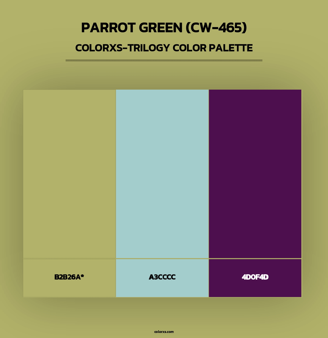 Parrot Green (CW-465) - Colorxs Trilogy Palette