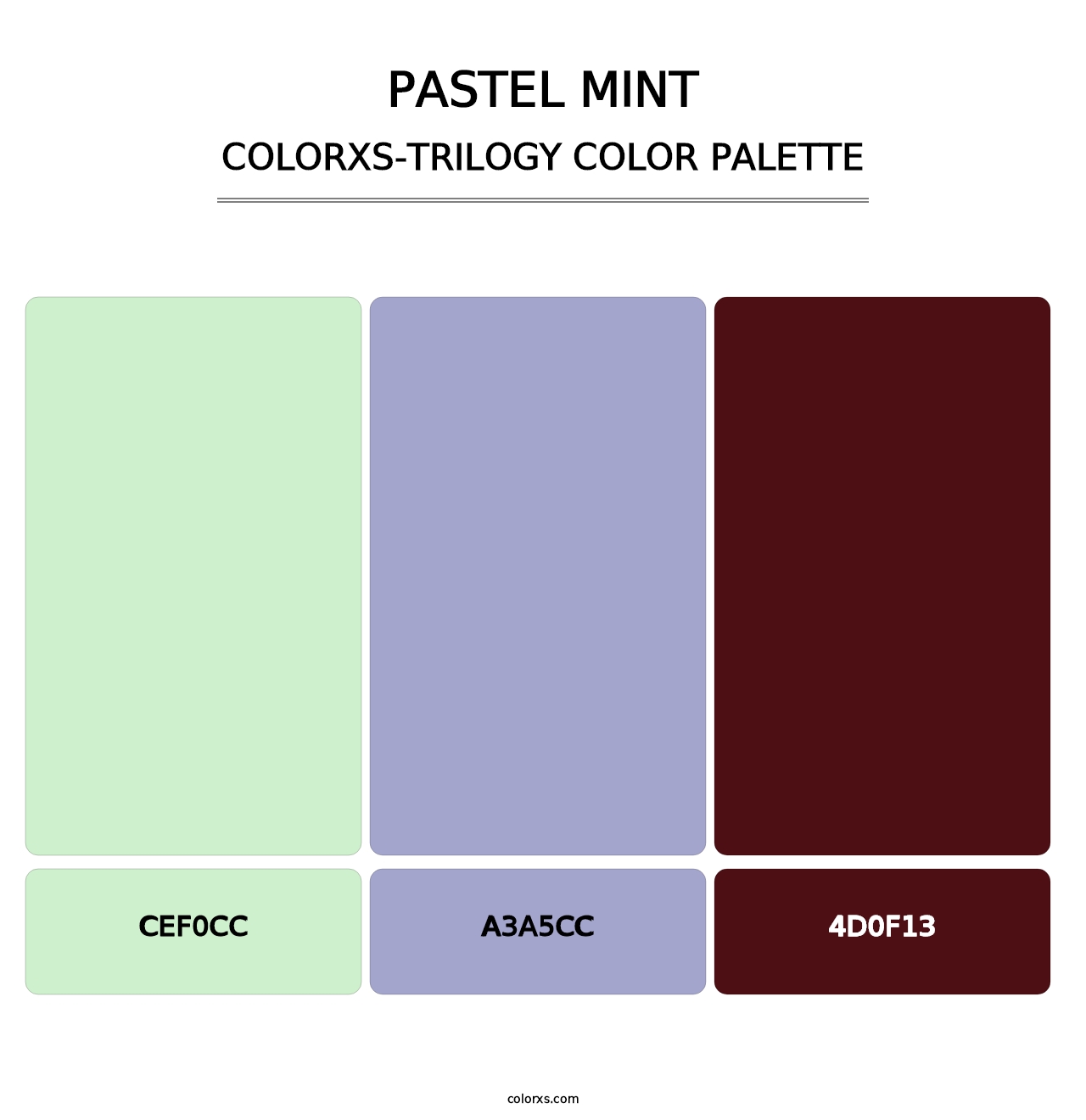 Pastel Mint - Colorxs Trilogy Palette