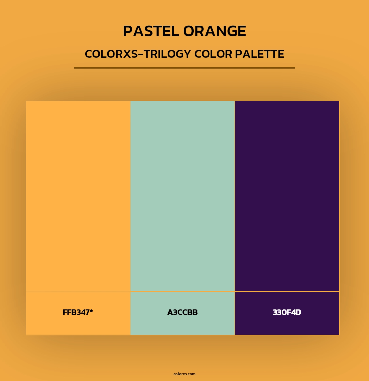 Pastel Orange - Colorxs Trilogy Palette