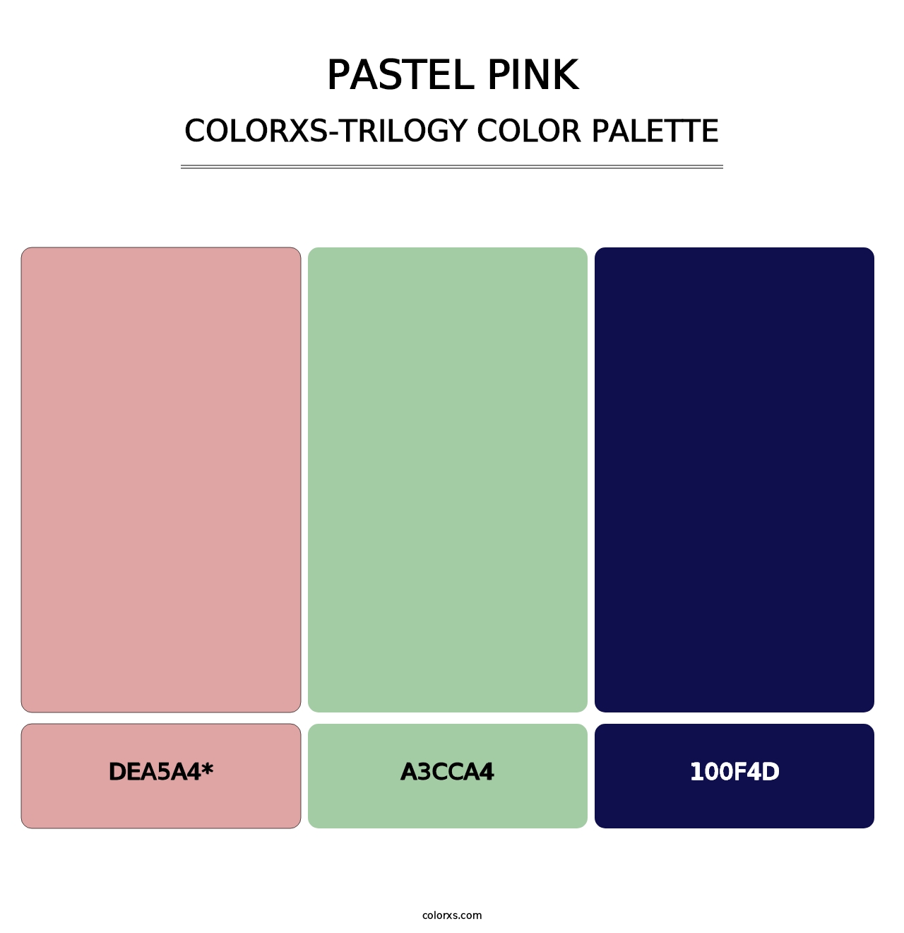 Pastel Pink - Colorxs Trilogy Palette