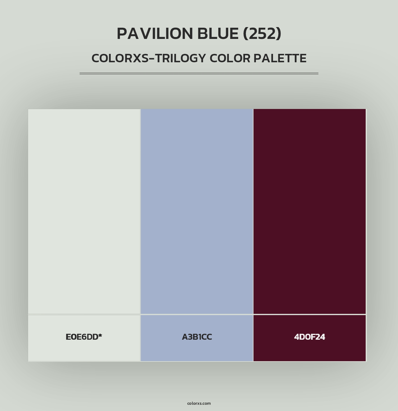 Pavilion Blue (252) - Colorxs Trilogy Palette
