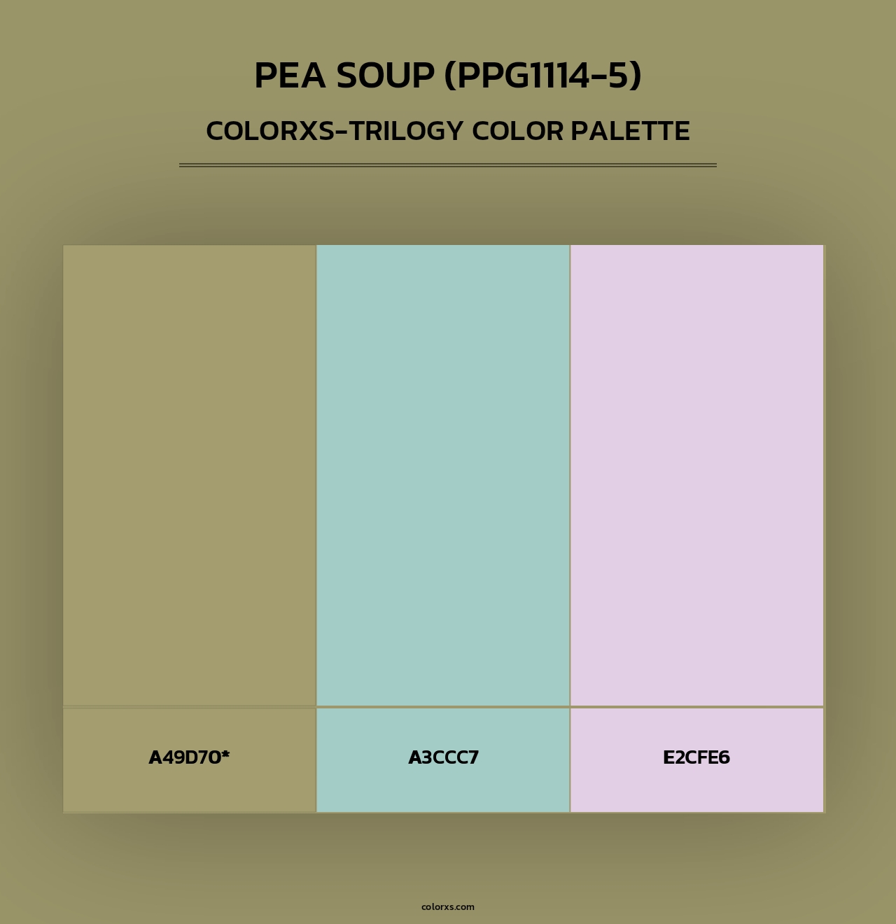Pea Soup (PPG1114-5) - Colorxs Trilogy Palette