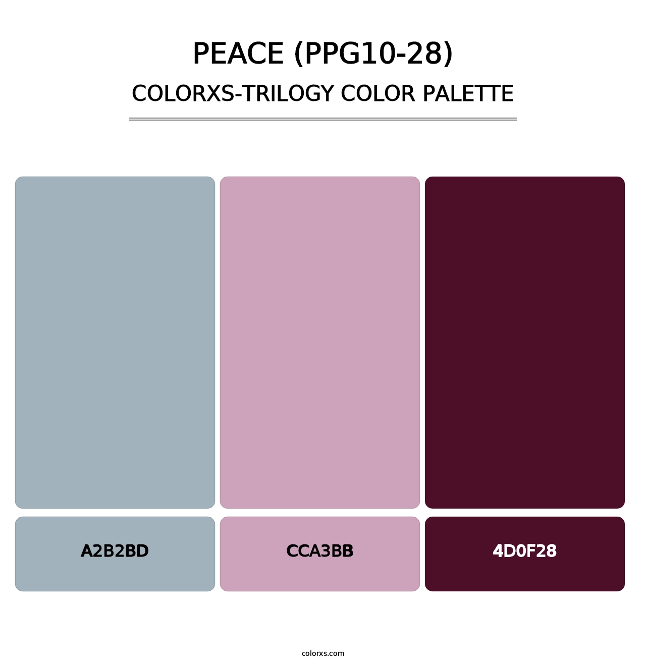 Peace (PPG10-28) - Colorxs Trilogy Palette