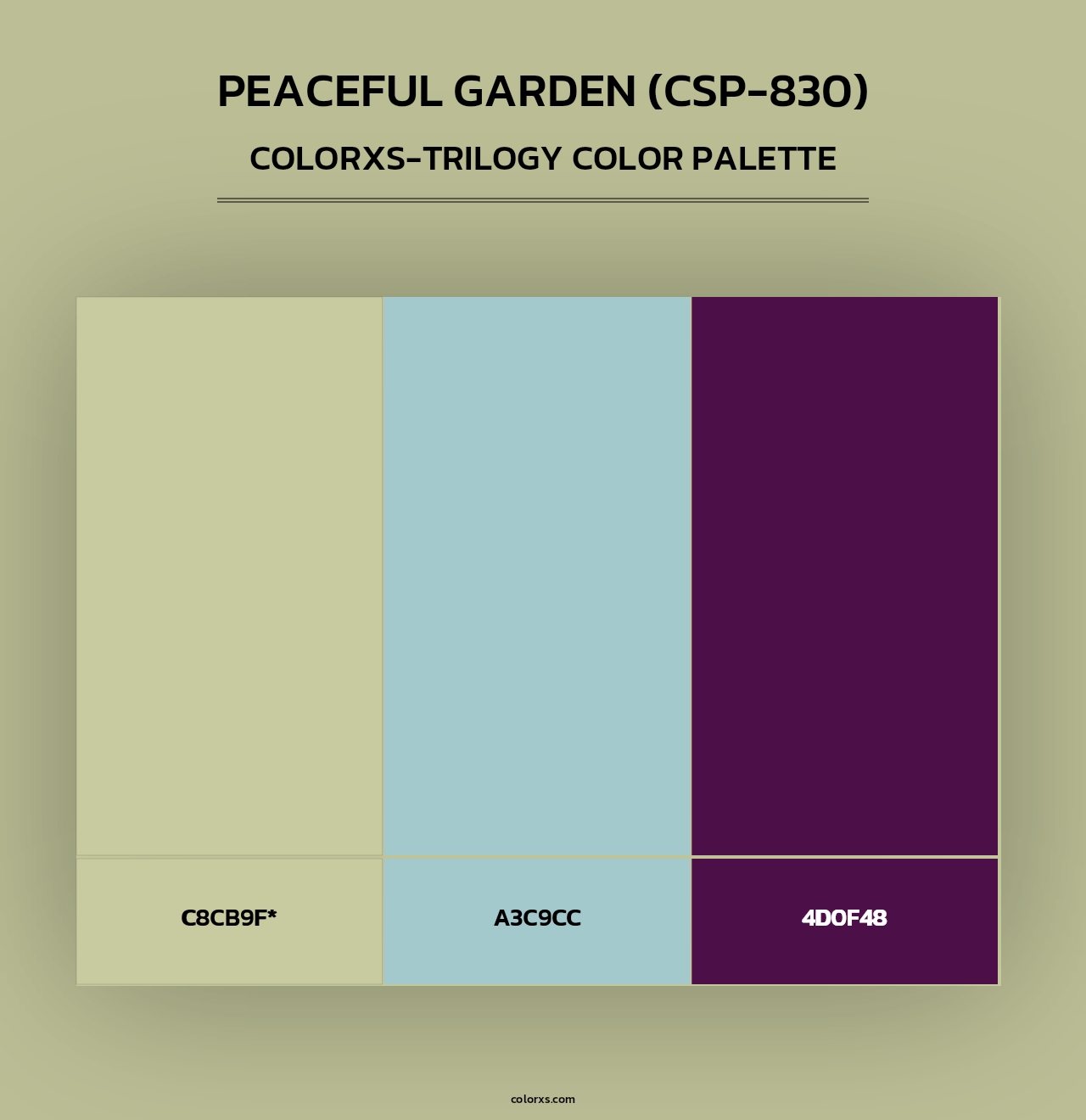 Peaceful Garden (CSP-830) - Colorxs Trilogy Palette