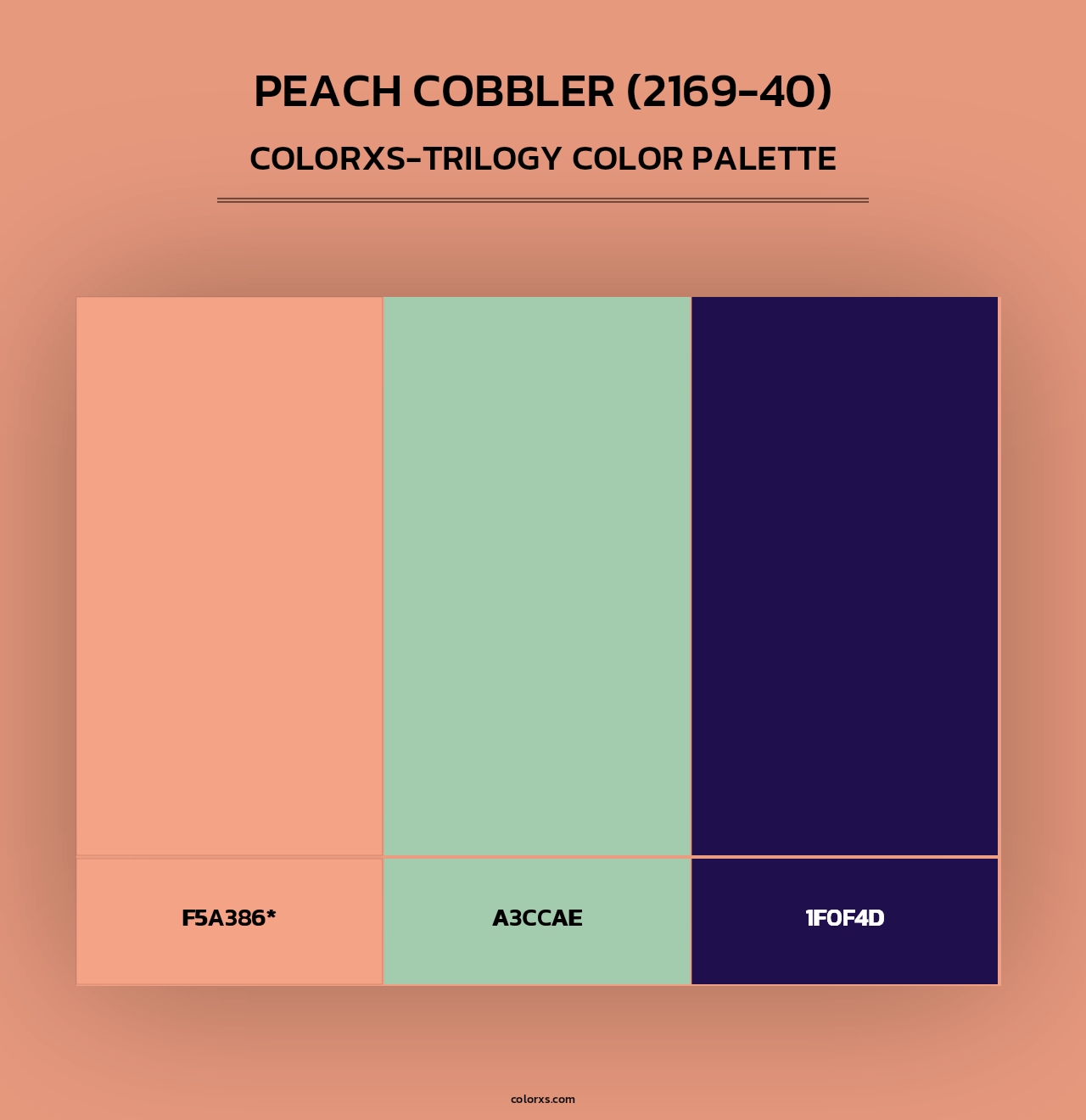 Peach Cobbler (2169-40) - Colorxs Trilogy Palette