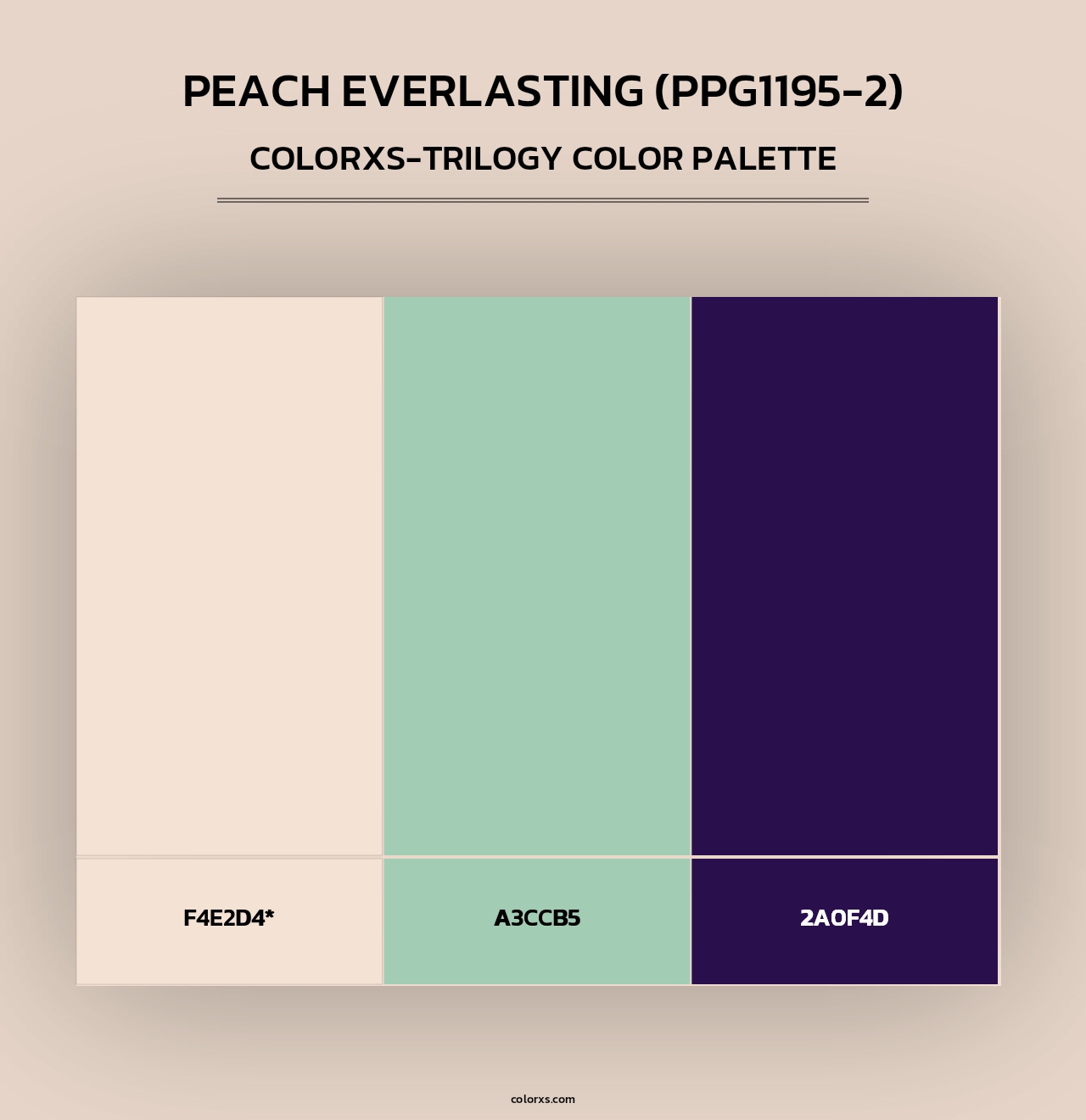 Peach Everlasting (PPG1195-2) - Colorxs Trilogy Palette