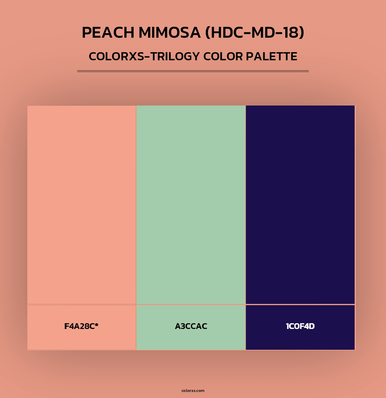 Peach Mimosa (HDC-MD-18) - Colorxs Trilogy Palette