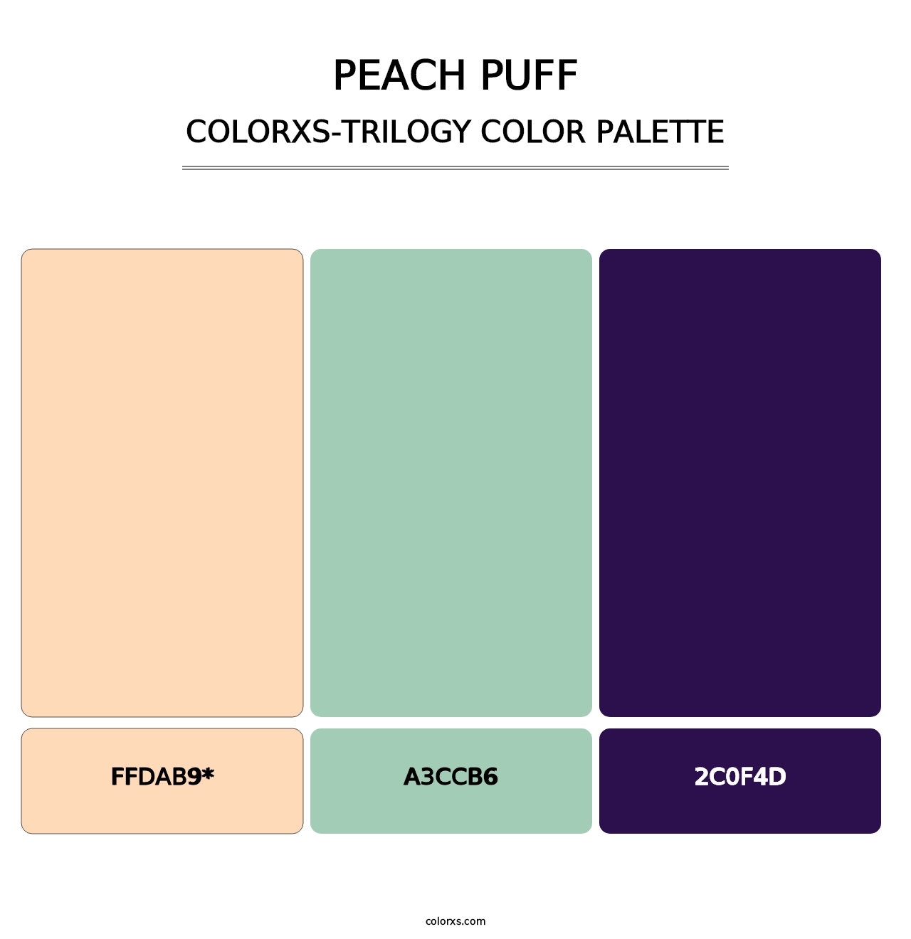 Peach Puff - Colorxs Trilogy Palette
