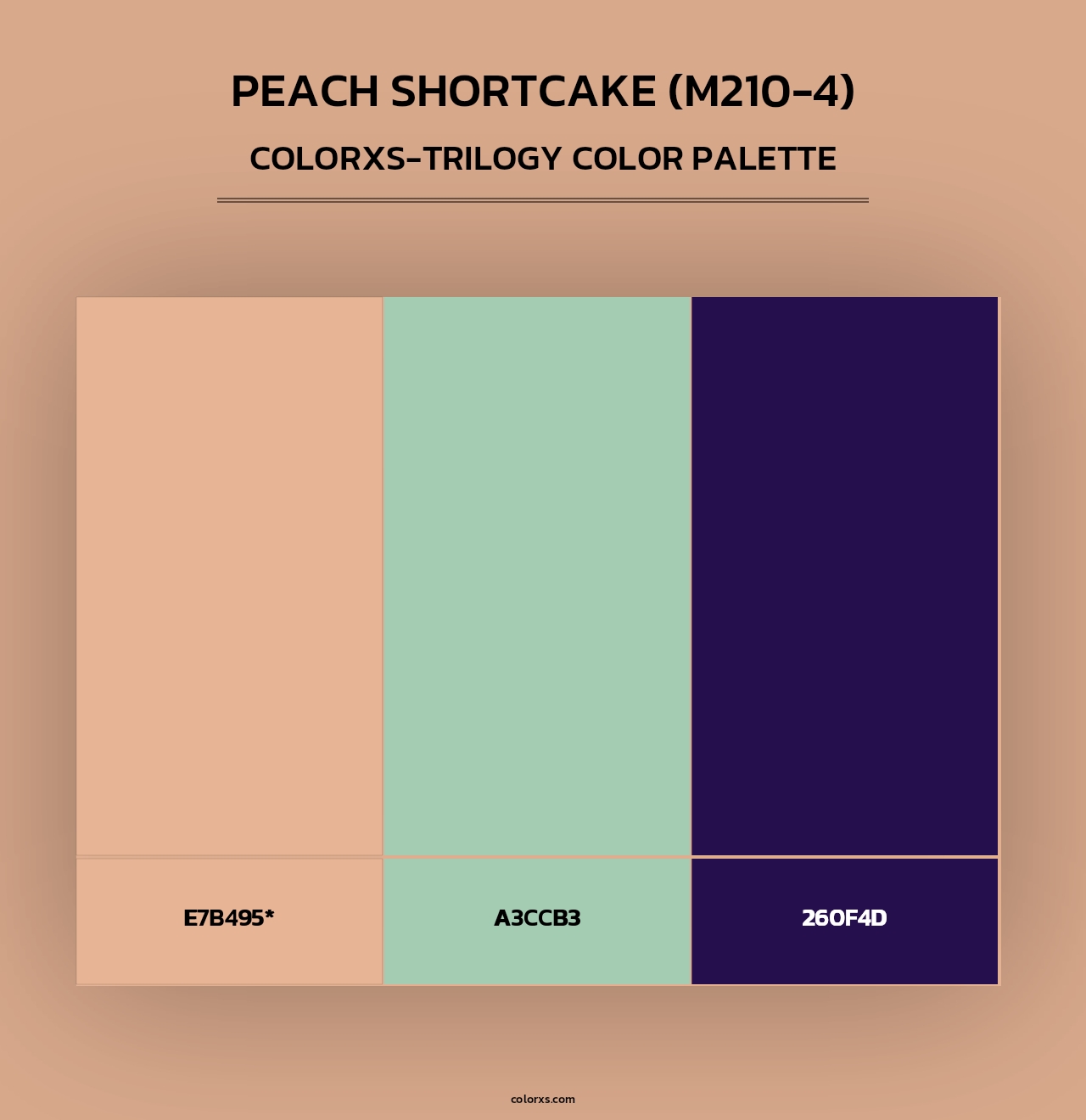 Peach Shortcake (M210-4) - Colorxs Trilogy Palette