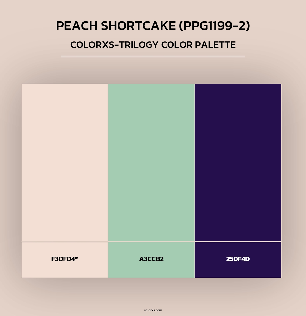 Peach Shortcake (PPG1199-2) - Colorxs Trilogy Palette