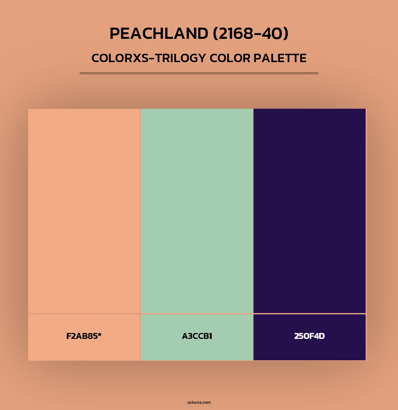 Peachland (2168-40) - Colorxs Trilogy Palette