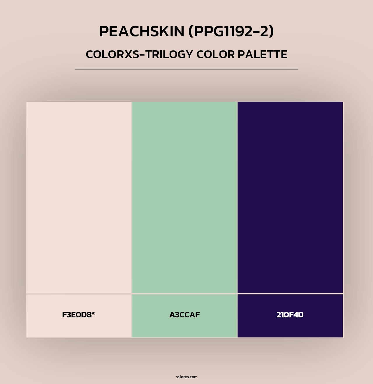 Peachskin (PPG1192-2) - Colorxs Trilogy Palette