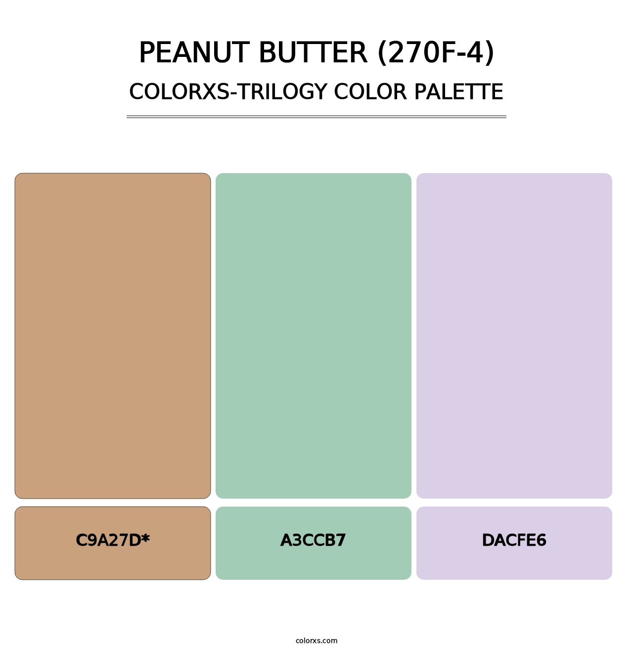 Peanut Butter (270F-4) - Colorxs Trilogy Palette