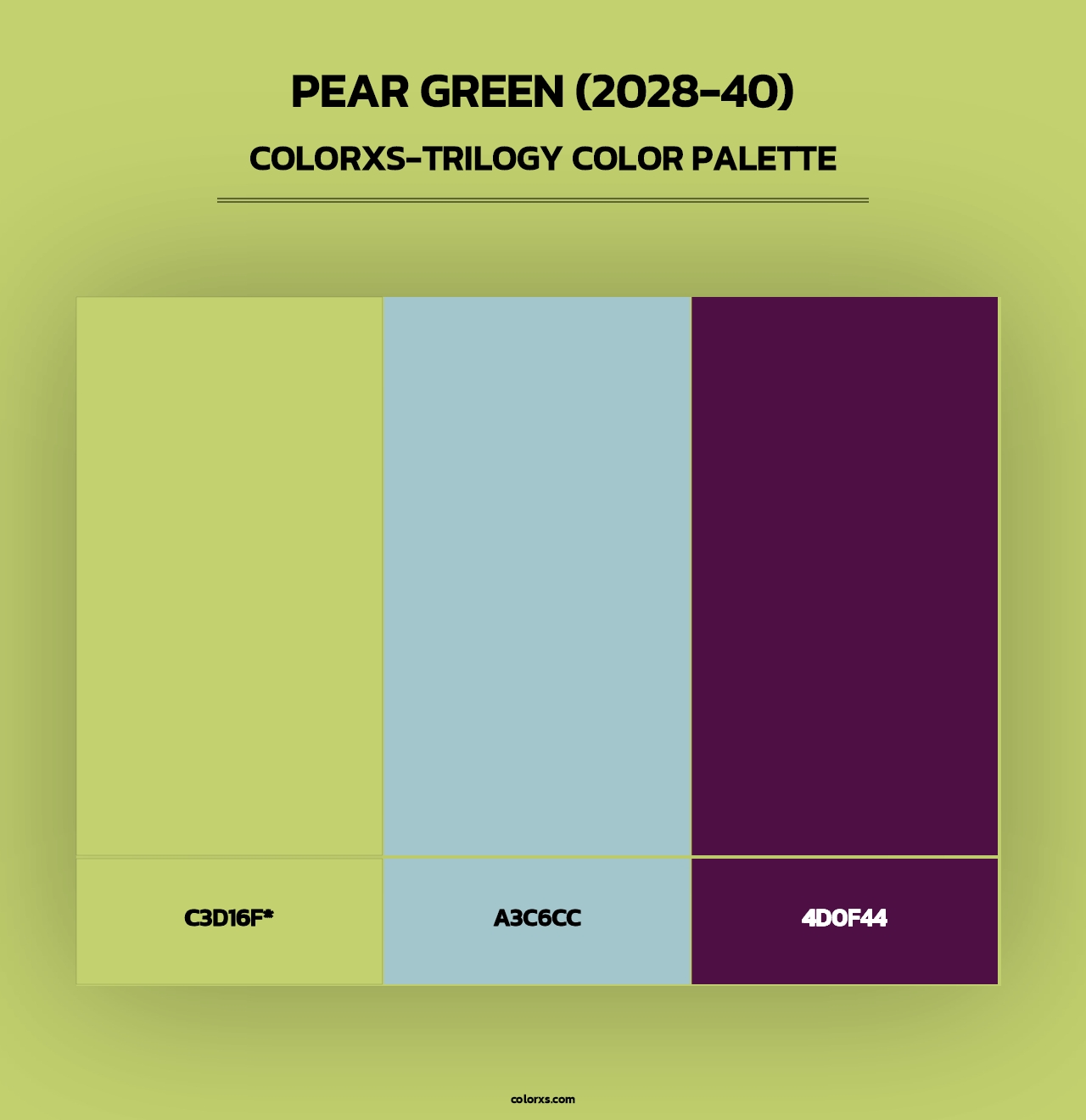 Pear Green (2028-40) - Colorxs Trilogy Palette