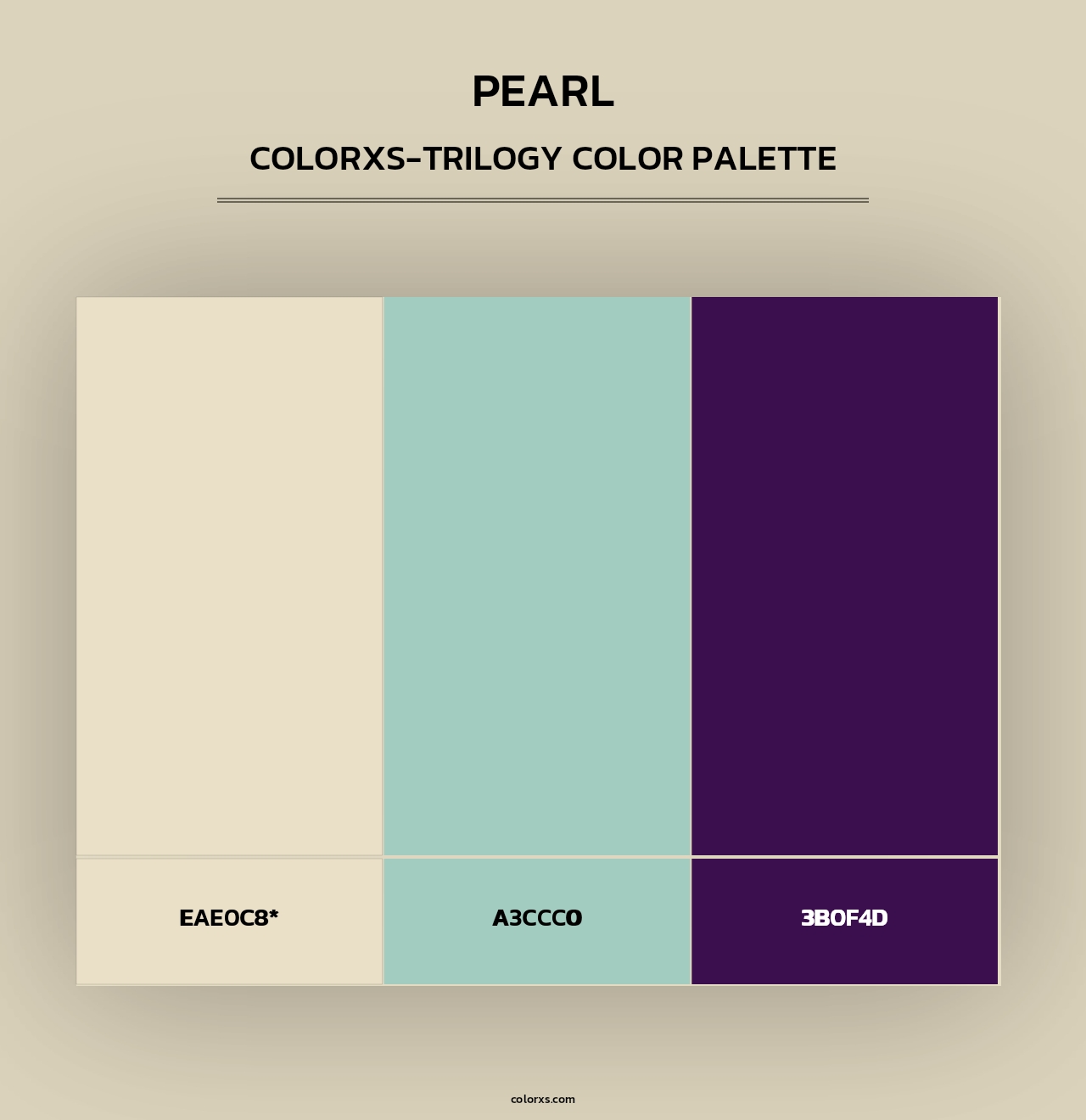 Pearl - Colorxs Trilogy Palette