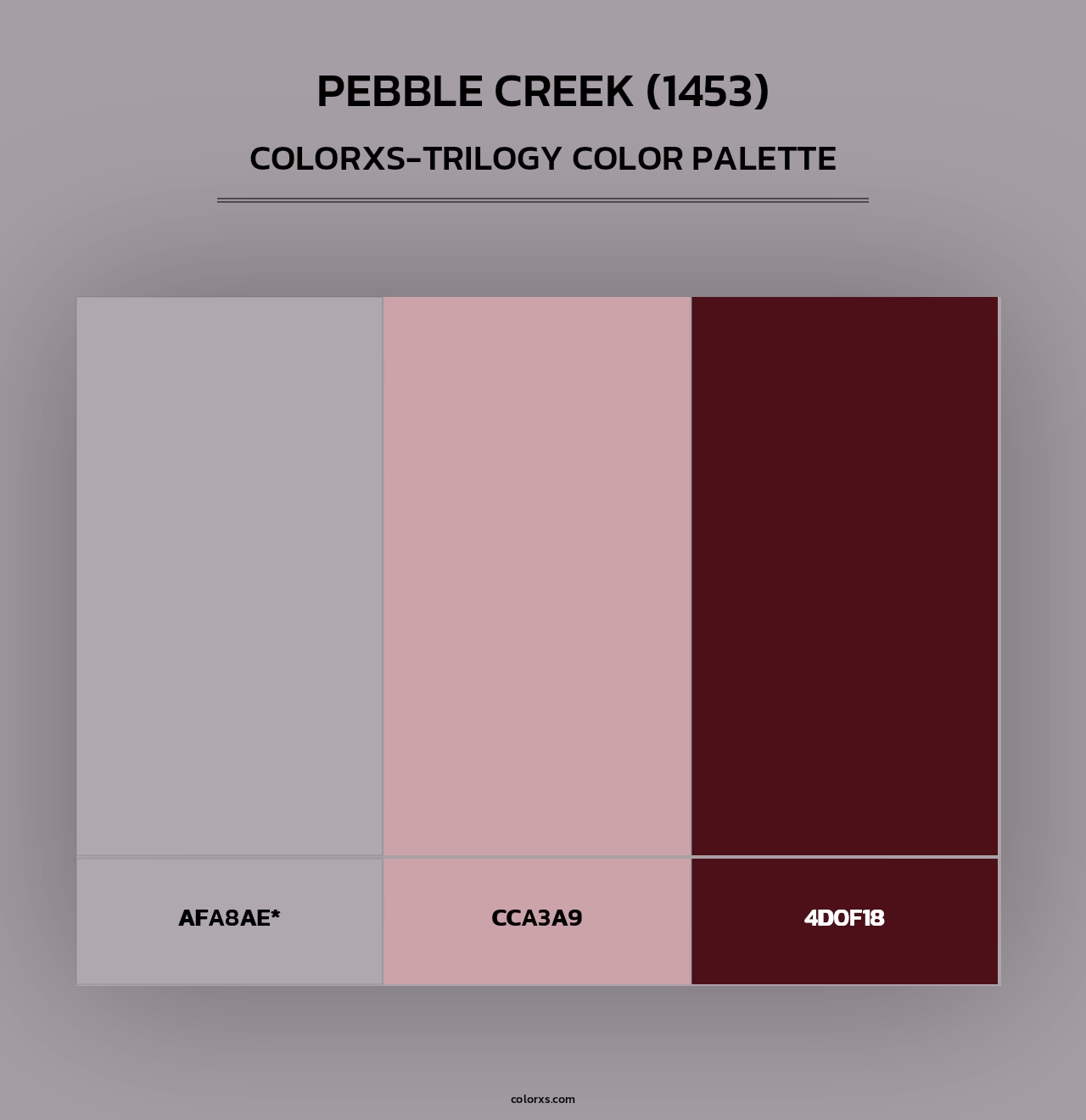 Pebble Creek (1453) - Colorxs Trilogy Palette