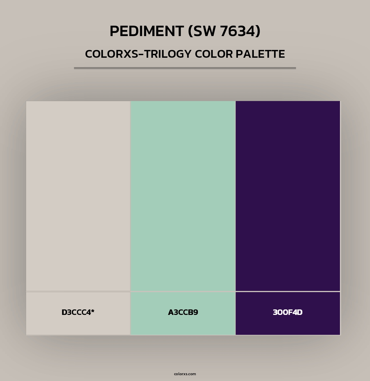 Pediment (SW 7634) - Colorxs Trilogy Palette