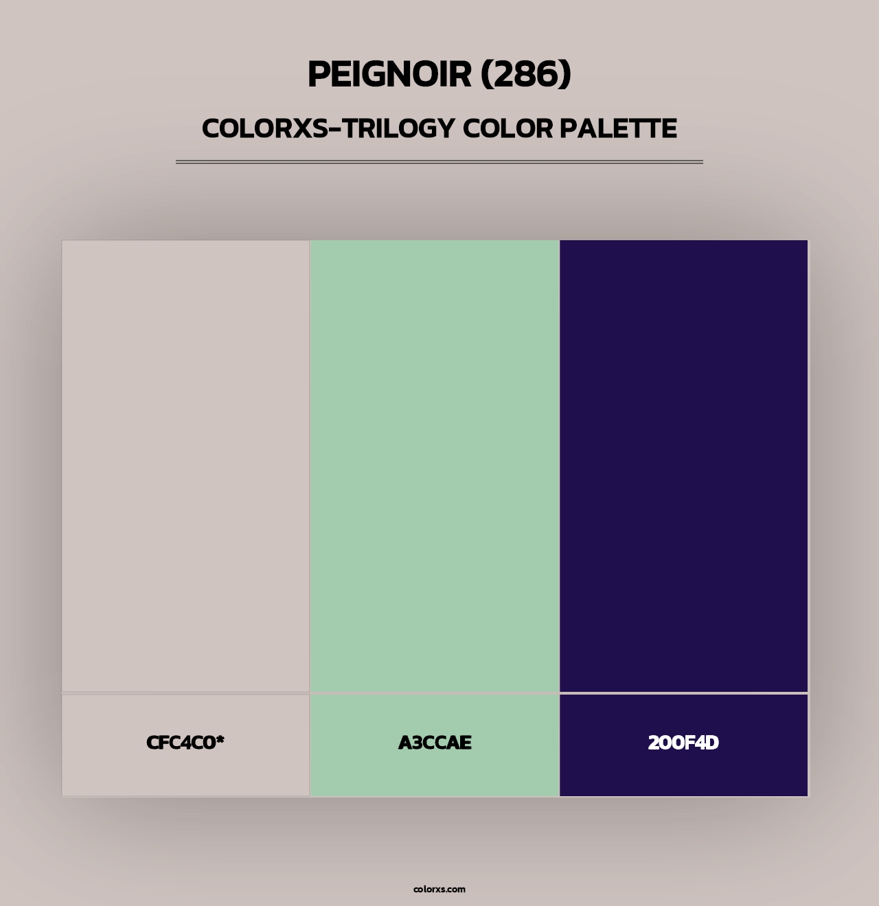 Peignoir (286) - Colorxs Trilogy Palette