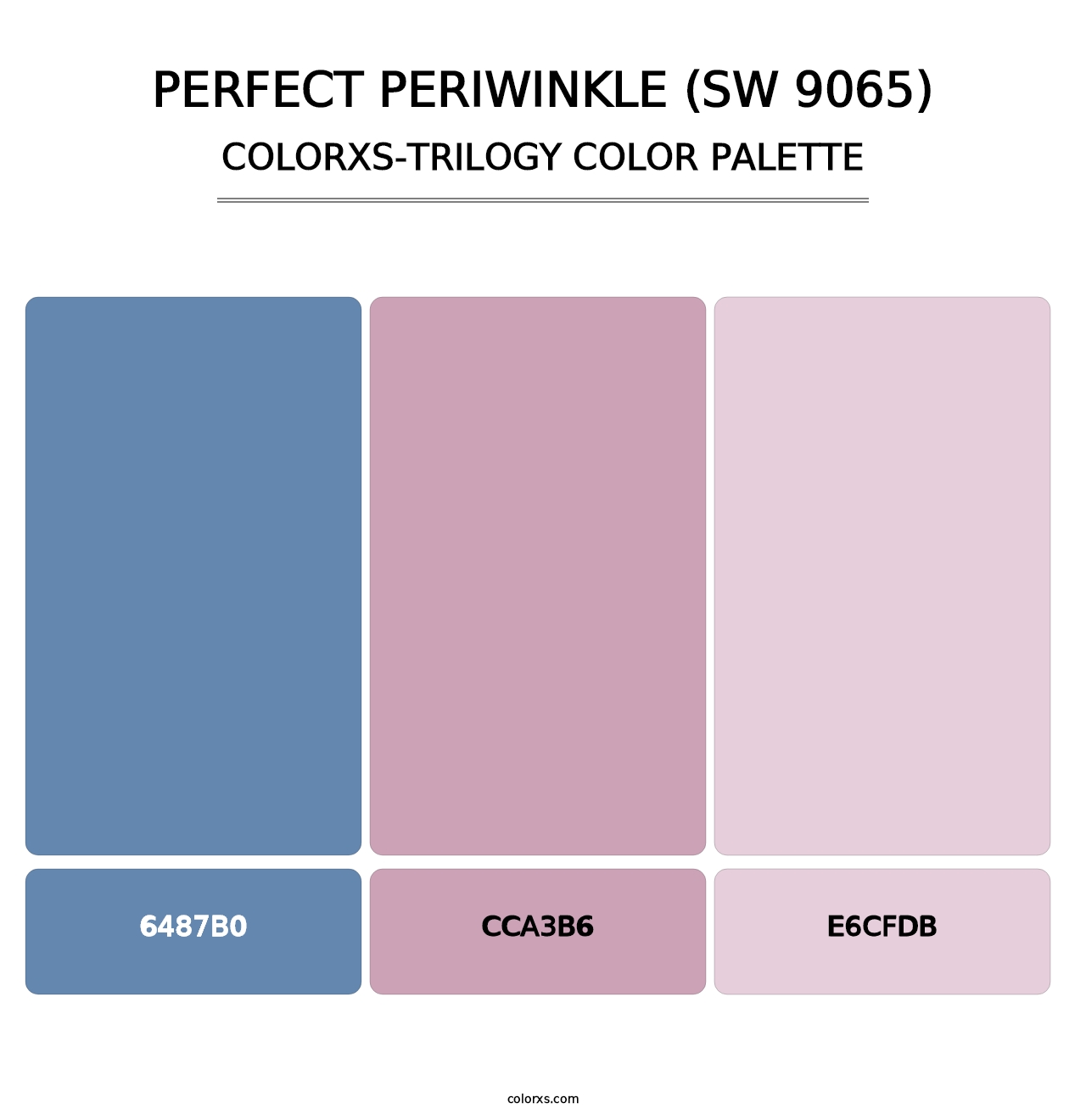 Perfect Periwinkle (SW 9065) - Colorxs Trilogy Palette