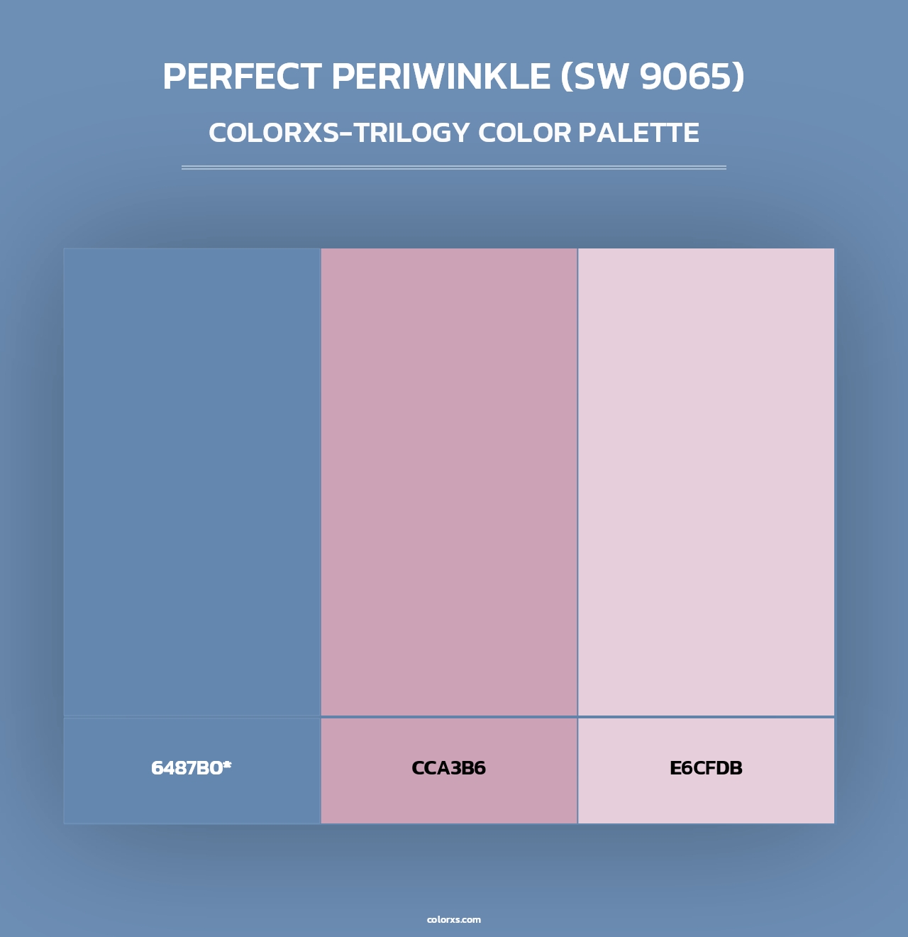 Perfect Periwinkle (SW 9065) - Colorxs Trilogy Palette