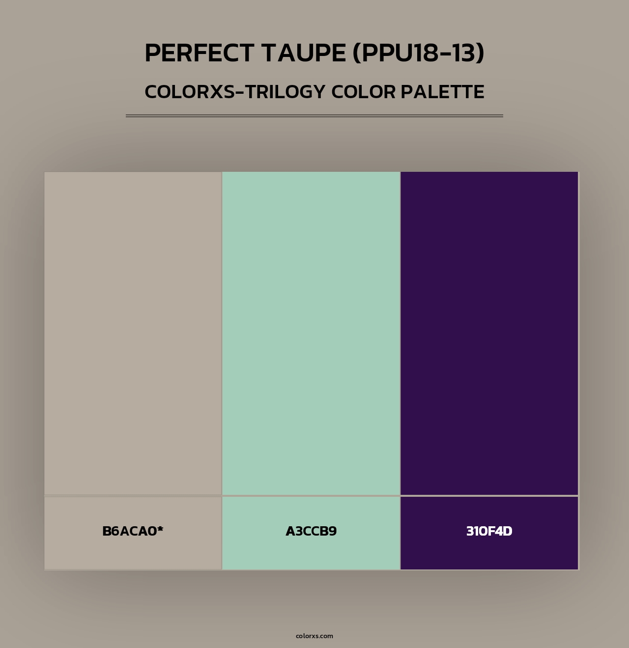 Perfect Taupe (PPU18-13) - Colorxs Trilogy Palette
