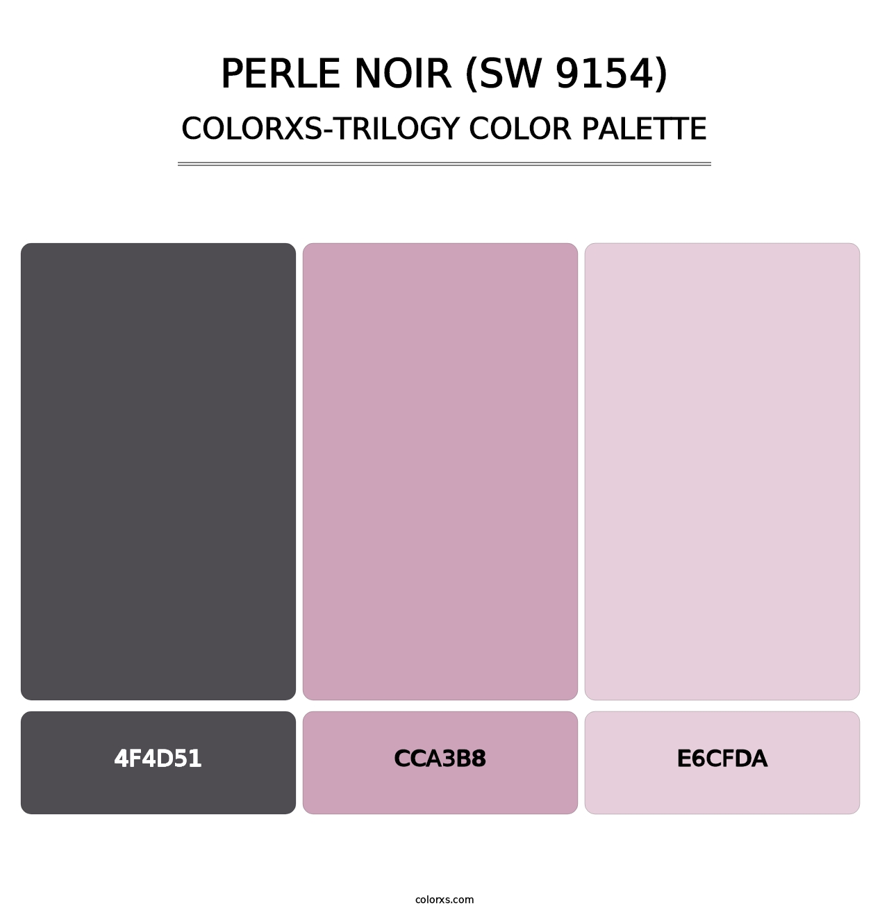 Perle Noir (SW 9154) - Colorxs Trilogy Palette