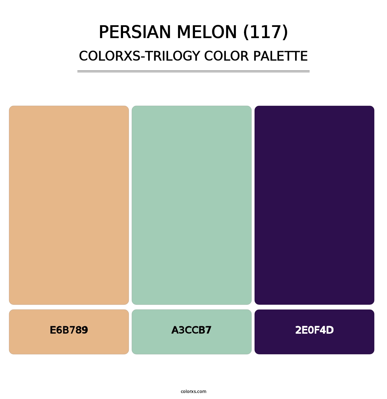Persian Melon (117) - Colorxs Trilogy Palette
