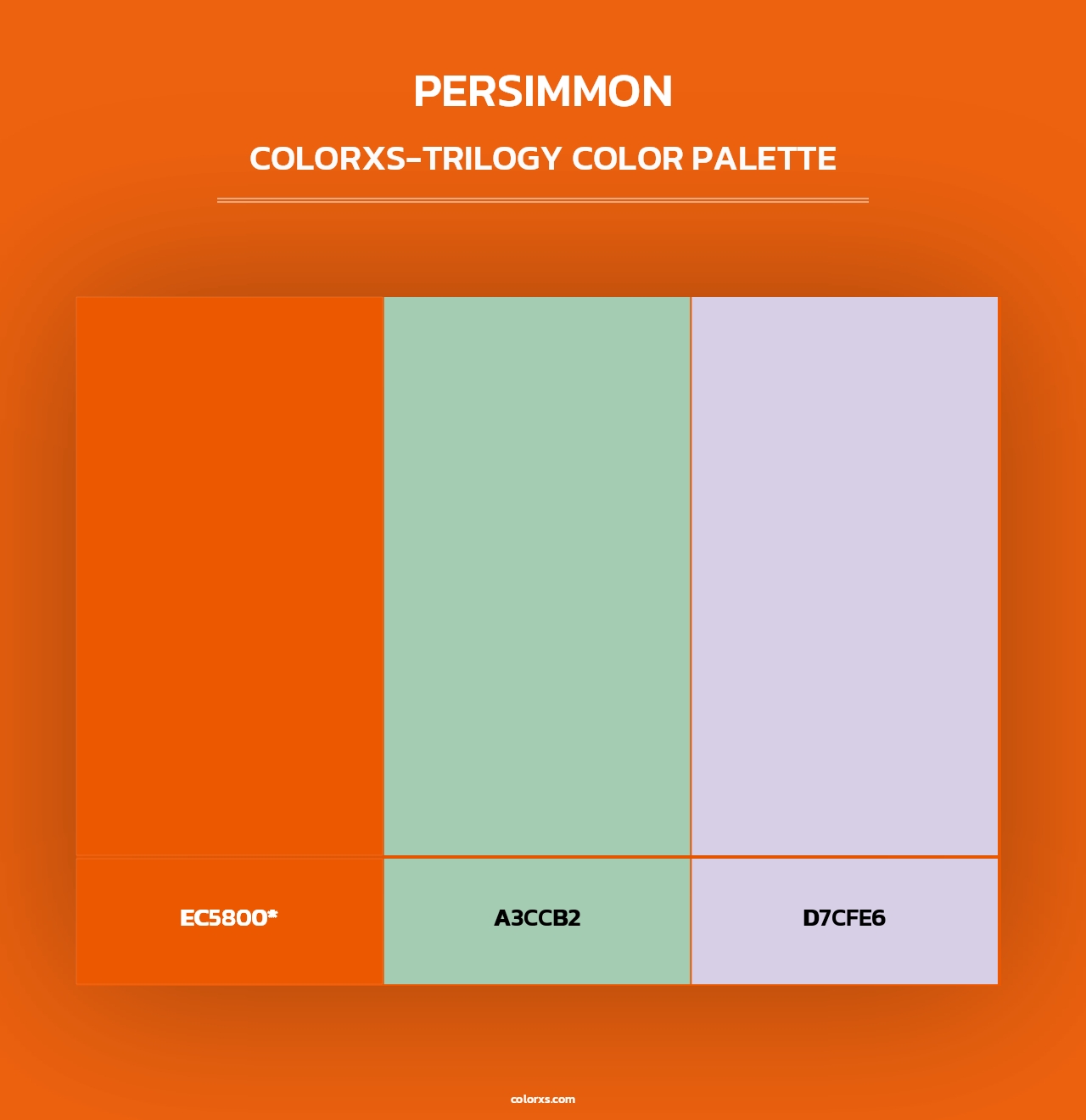 Persimmon - Colorxs Trilogy Palette