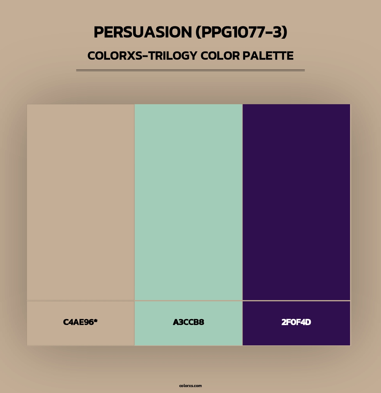 Persuasion (PPG1077-3) - Colorxs Trilogy Palette