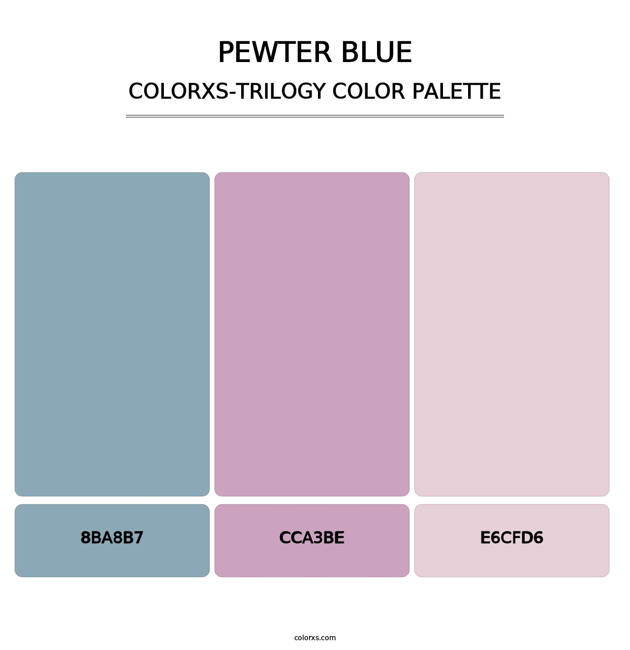 Pewter Blue - Colorxs Trilogy Palette