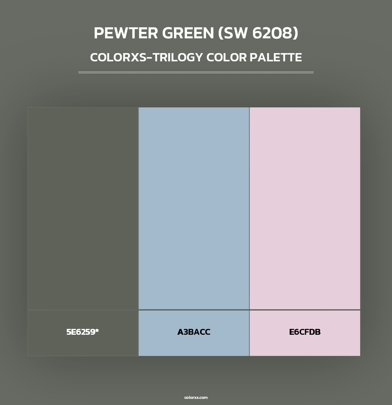 Pewter Green (SW 6208) - Colorxs Trilogy Palette