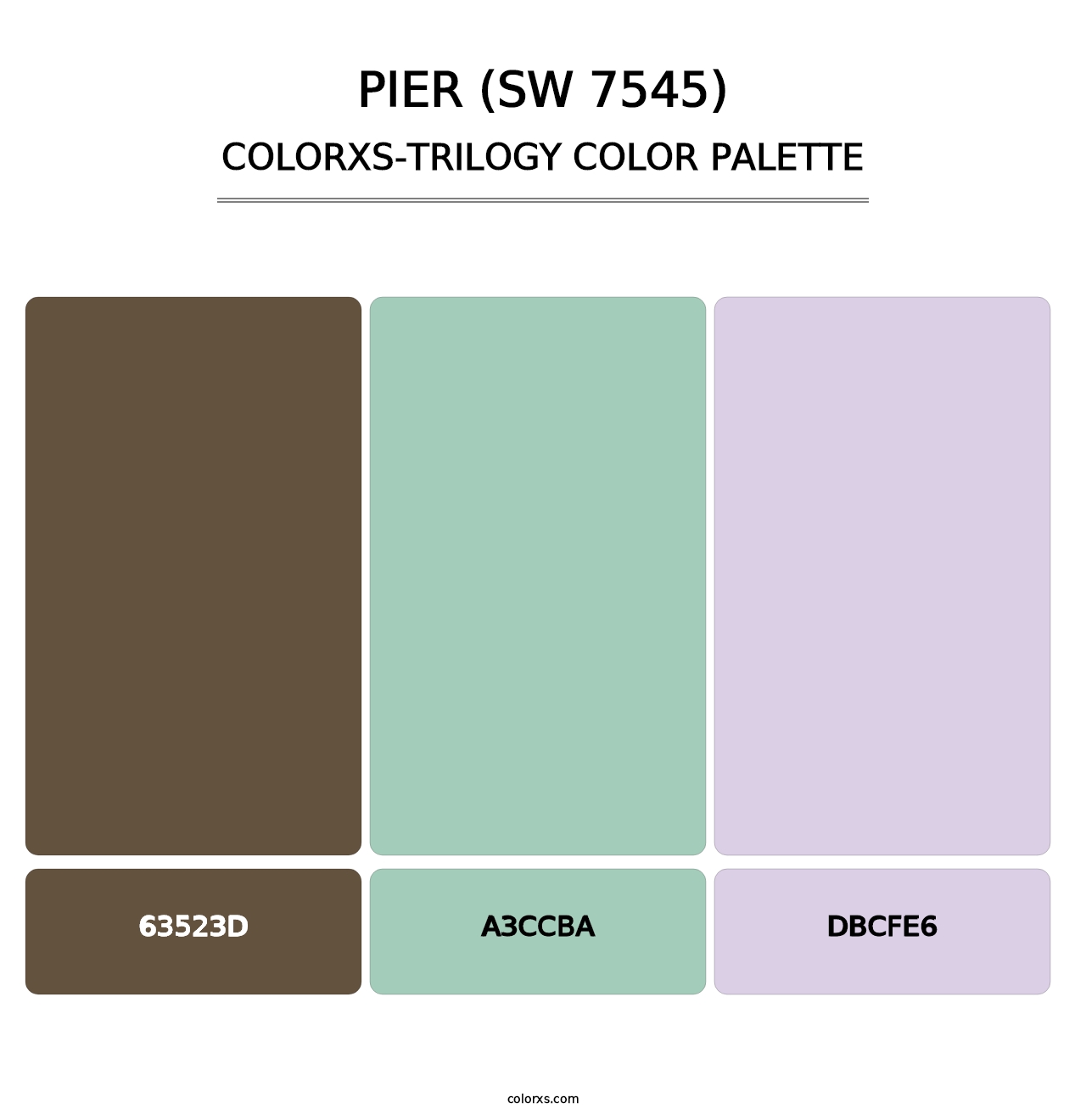 Pier (SW 7545) - Colorxs Trilogy Palette