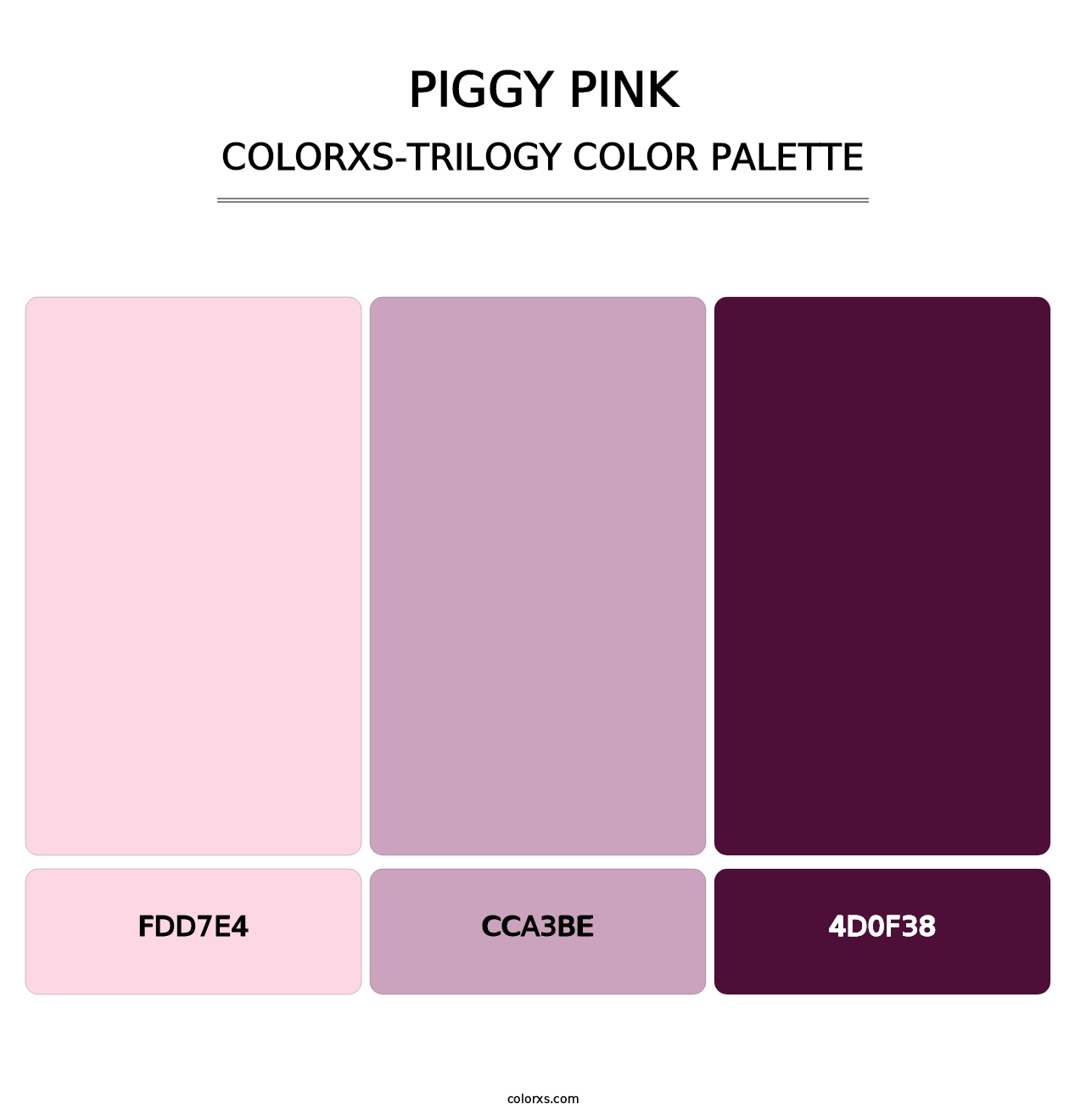 Piggy Pink - Colorxs Trilogy Palette