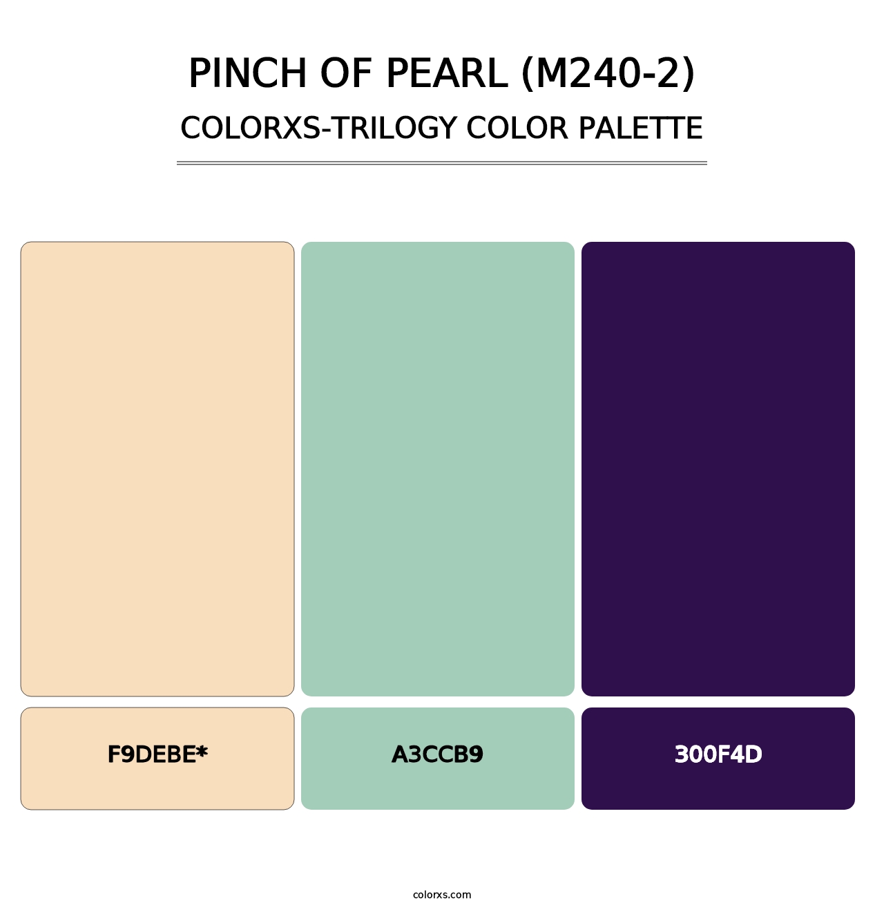 Pinch Of Pearl (M240-2) - Colorxs Trilogy Palette
