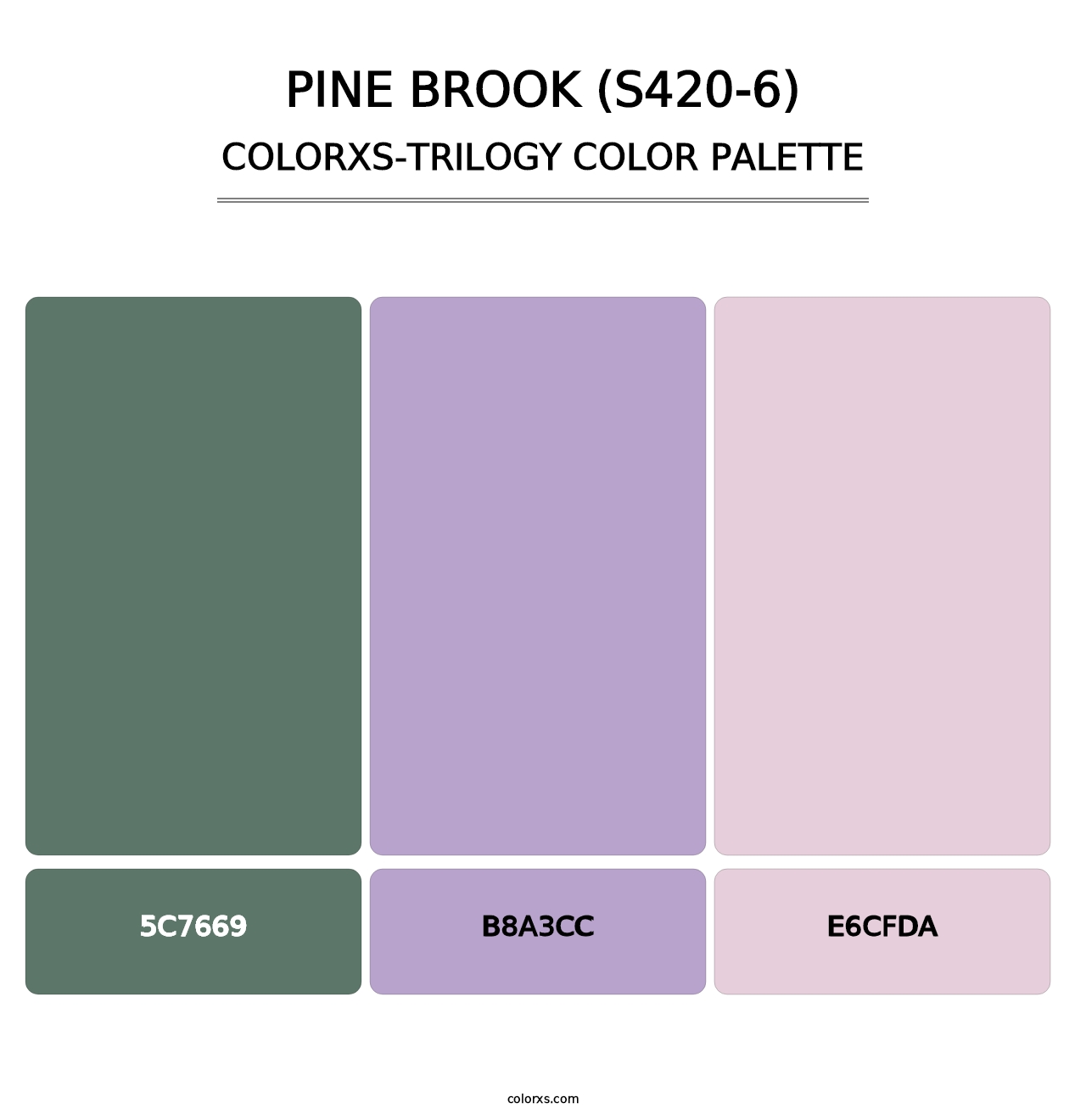 Pine Brook (S420-6) - Colorxs Trilogy Palette