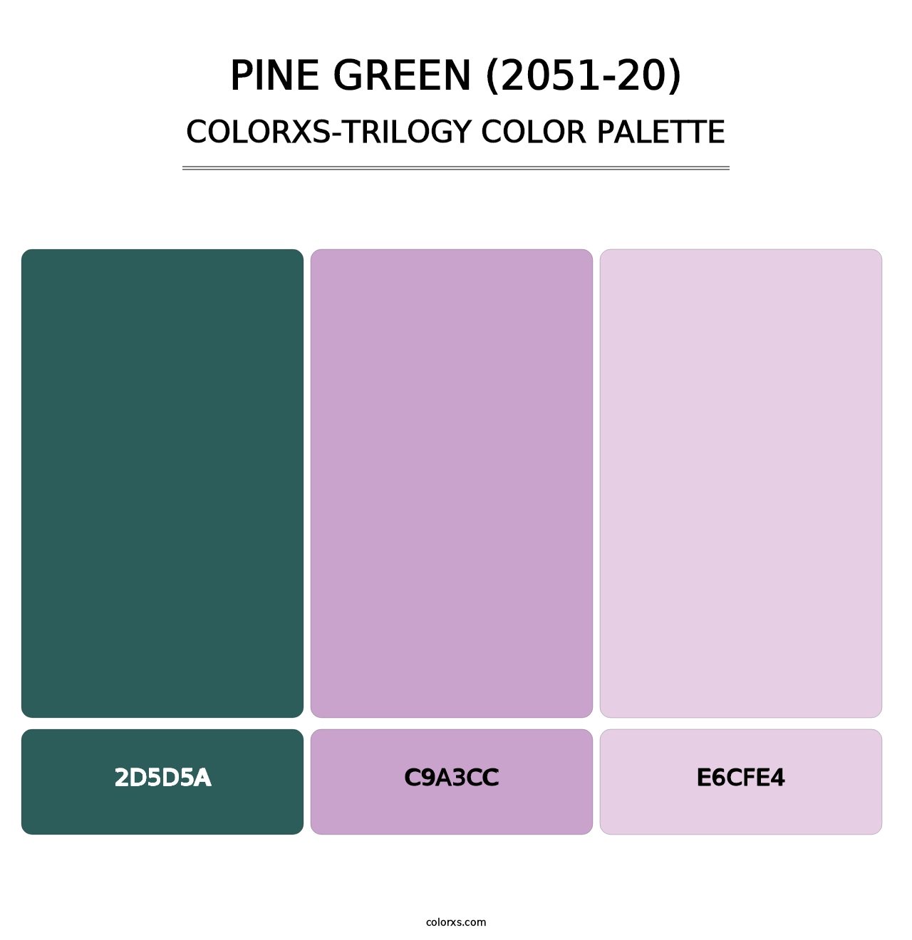 Pine Green (2051-20) - Colorxs Trilogy Palette
