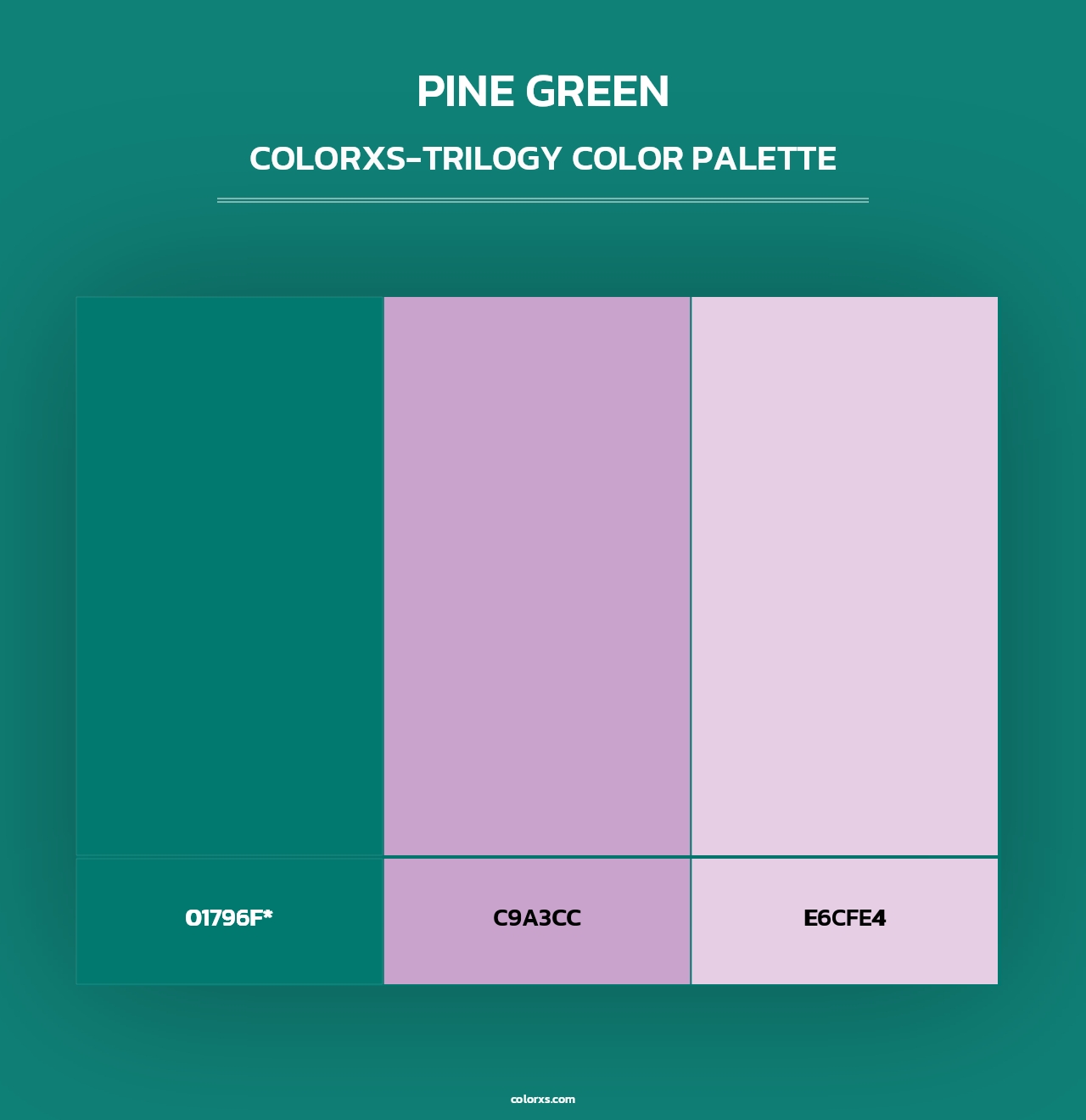 Pine Green - Colorxs Trilogy Palette