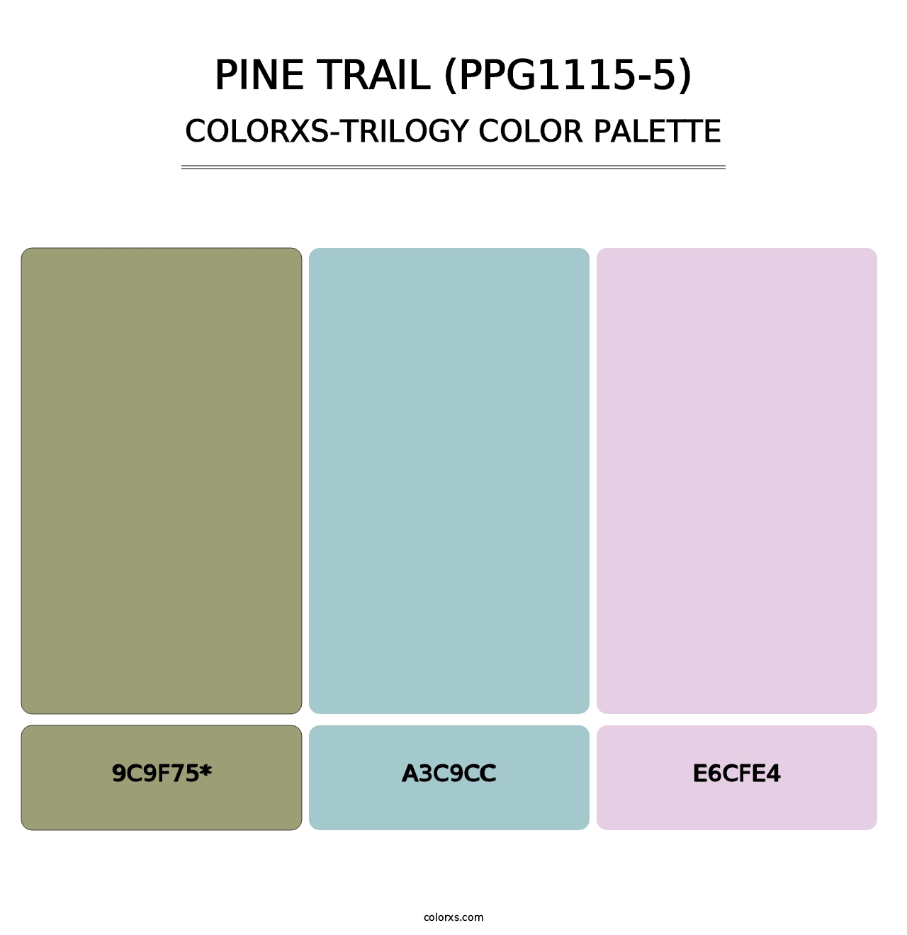Pine Trail (PPG1115-5) - Colorxs Trilogy Palette