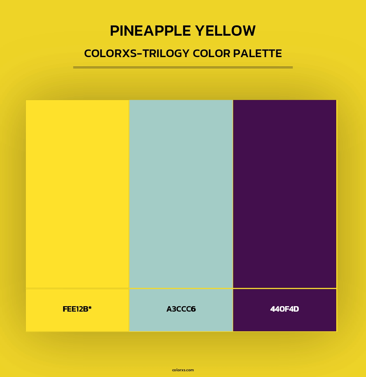 Pineapple Yellow - Colorxs Trilogy Palette