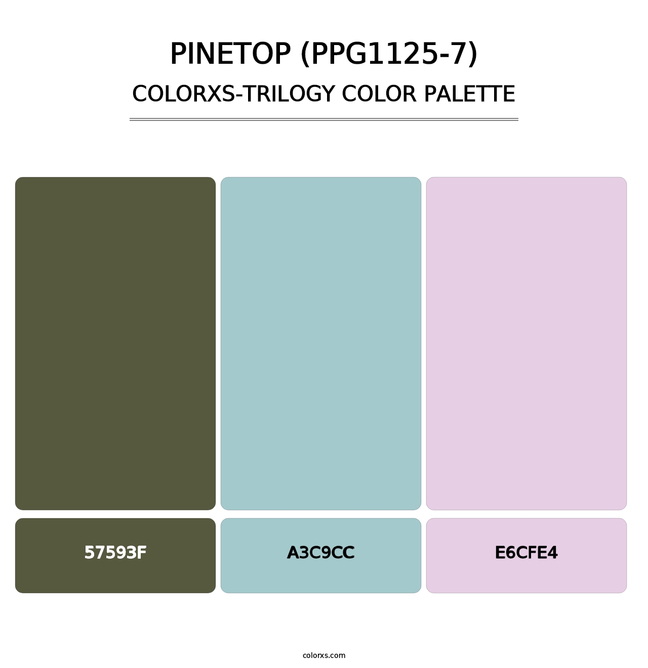 Pinetop (PPG1125-7) - Colorxs Trilogy Palette