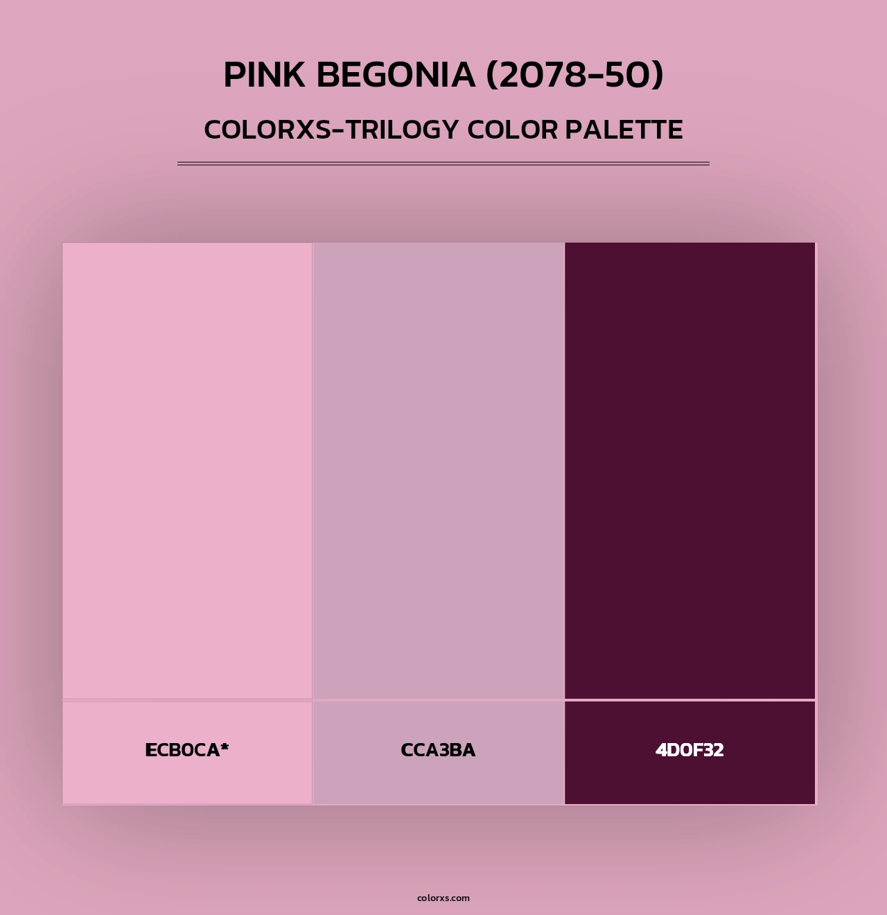 Pink Begonia (2078-50) - Colorxs Trilogy Palette