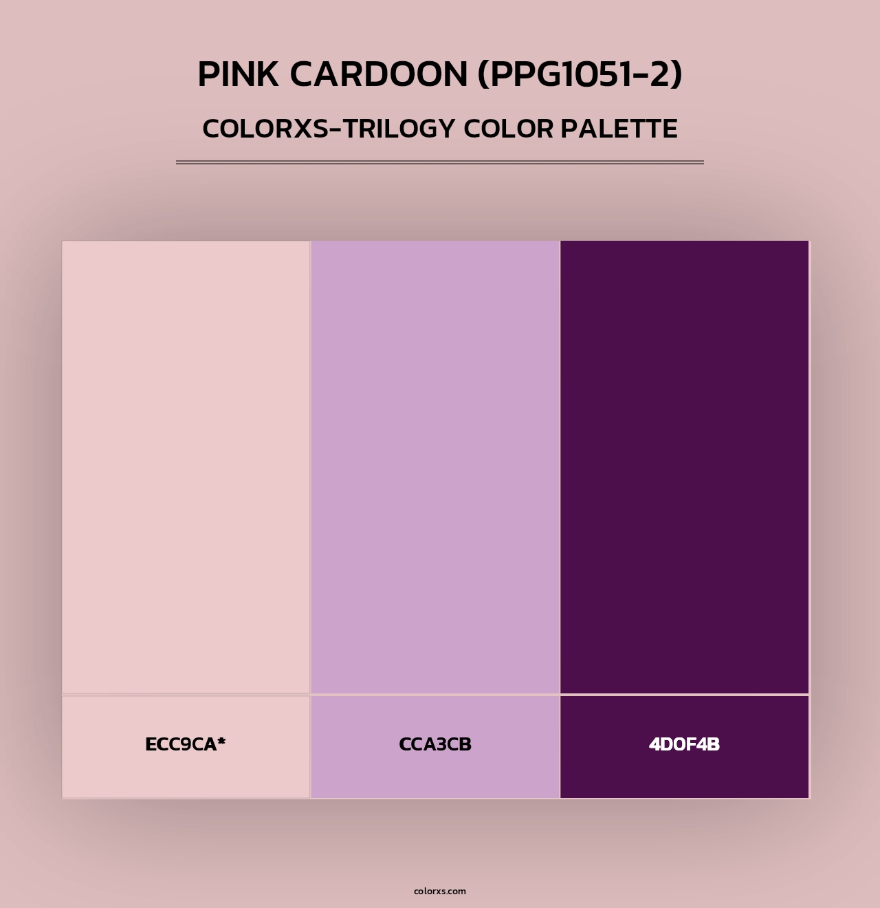 Pink Cardoon (PPG1051-2) - Colorxs Trilogy Palette
