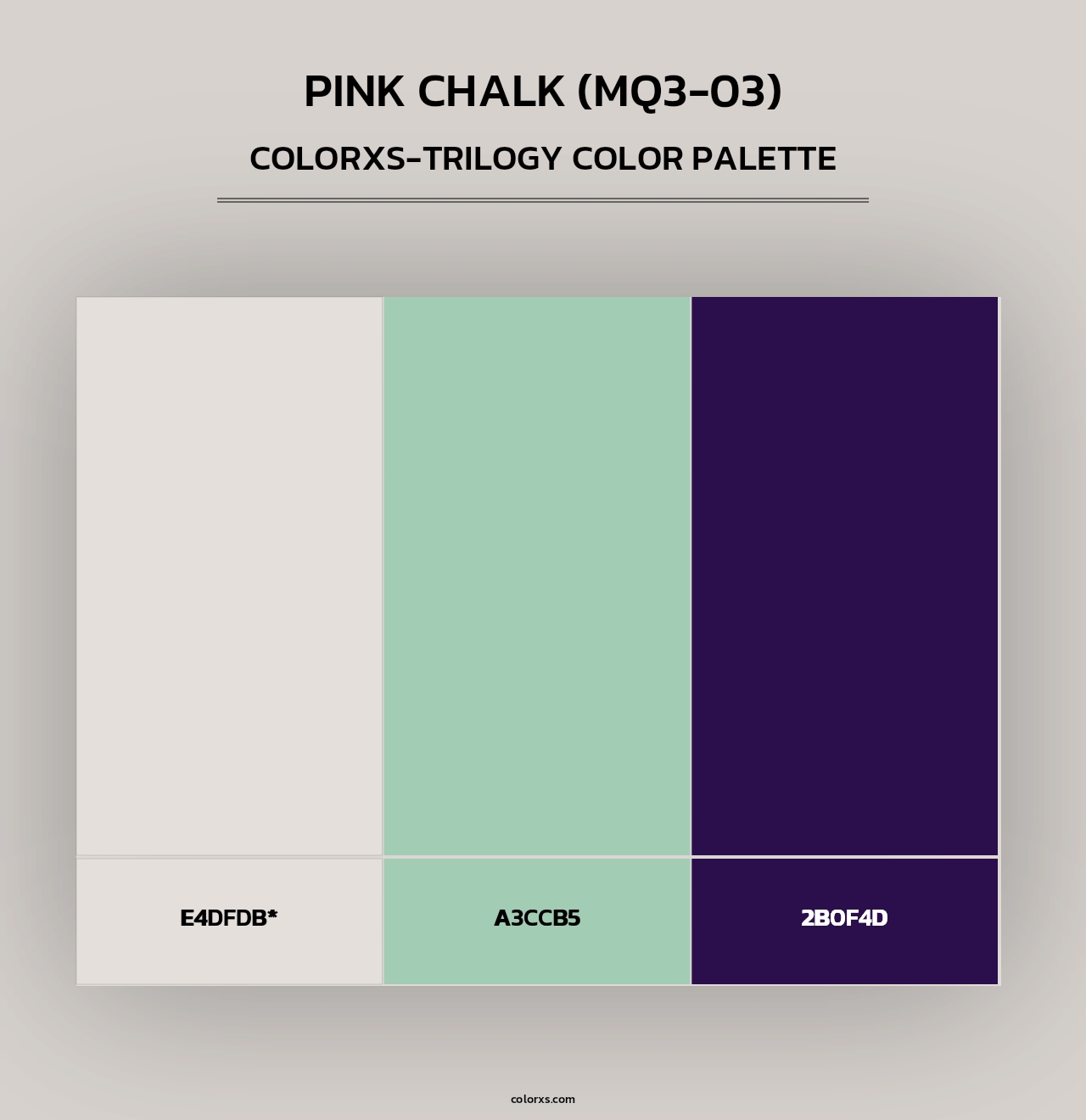 Pink Chalk (MQ3-03) - Colorxs Trilogy Palette