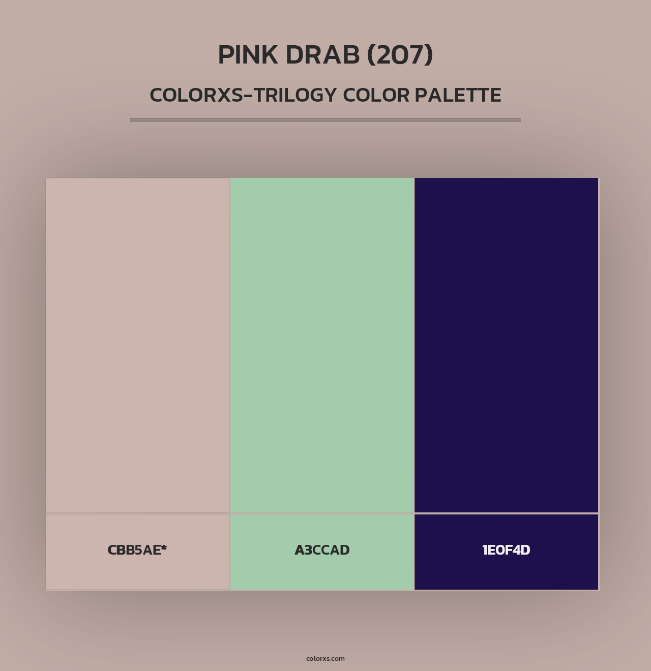 Pink Drab (207) - Colorxs Trilogy Palette