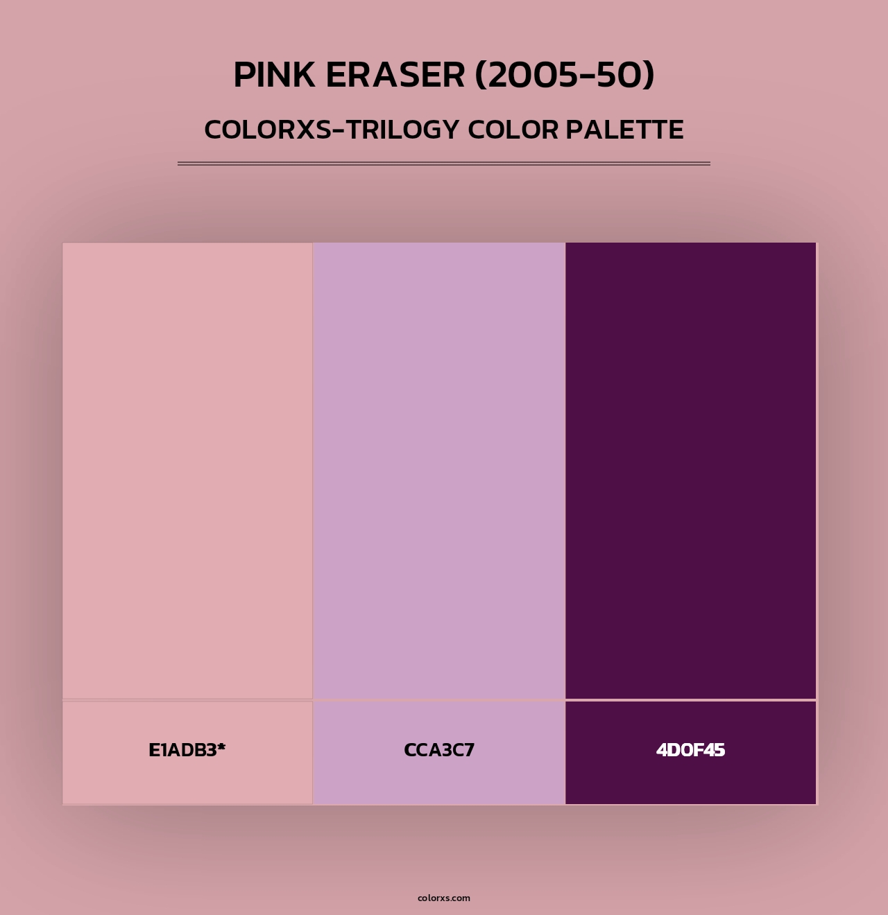 Pink Eraser (2005-50) - Colorxs Trilogy Palette